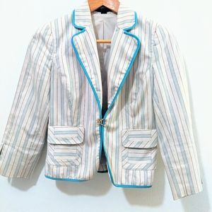 Casual stripe blazer